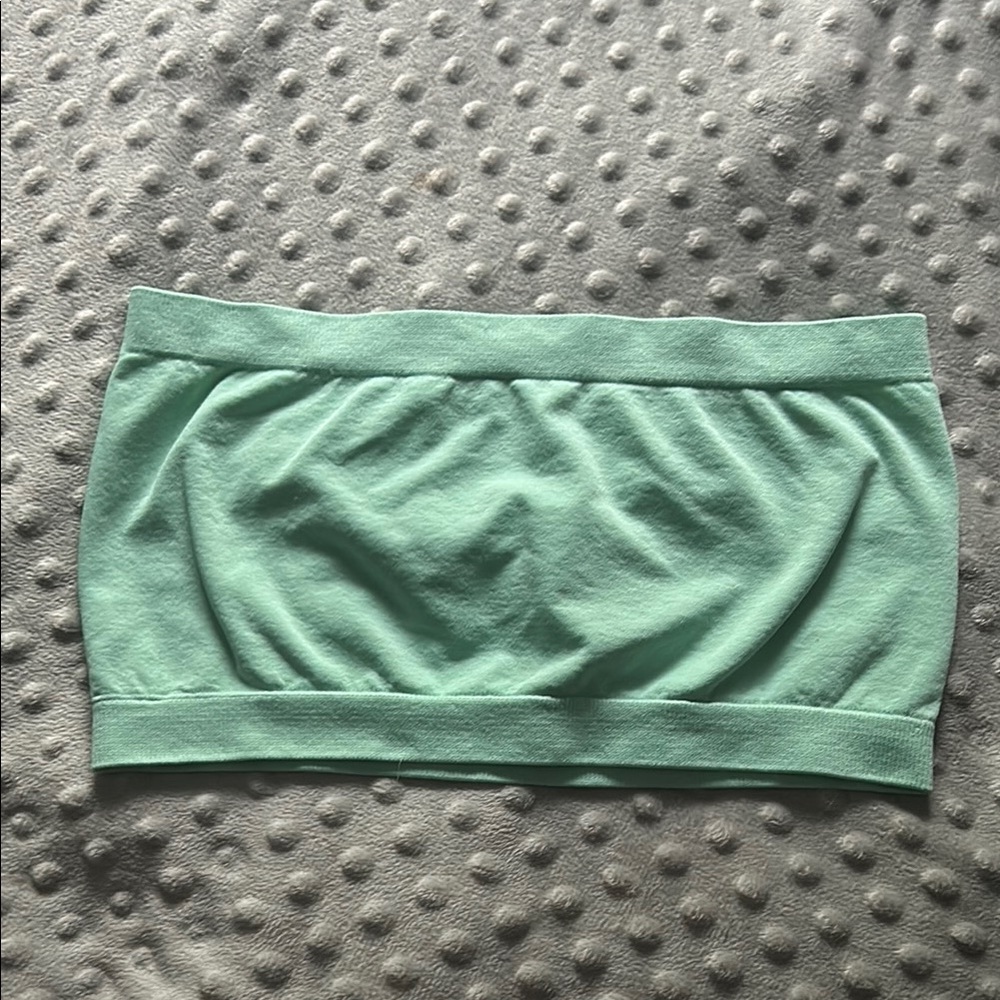 Choices Light Green Bandeau Top